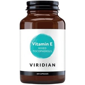 Viridian Nutrition Viridian Vitamin E Mixed Tocopherols 60 kapslí