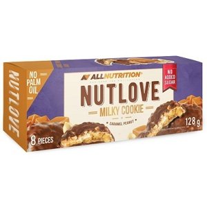 All Nutrition AllNutrition Nutlove cookie 128 g - milky arašídy/karamel PROŠLÉ DMT 6.2024