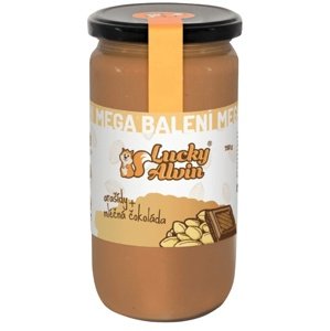 Lucky Alvin Arašídový krém s čokoládou mega balení 750 g - mléčná čokoláda VÝPRODEJ 6.7.2024