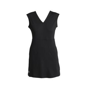 ICEBREAKER Wmns Merino 200 Granary Sleeveless V Neck Dress, Black velikost: XS