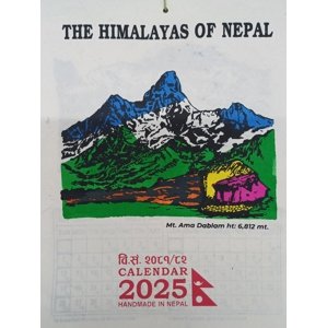 nepálský kalendář 2025 - The Himalayas Of Nepal