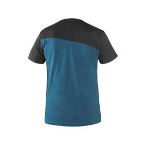 Tričko CXS OLSEN, krátký rukáv, ocelově modro-černé, vel. XL