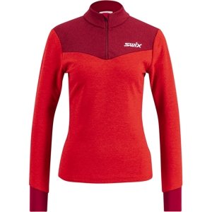 Swix Dynamic Midlayer Half Zip W - Swix red/Rhubarb red XL