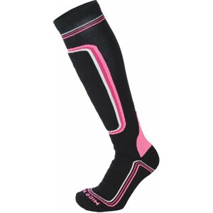 Mico Heavy W. primaloft woman ski socks - nero fucsia fluo 41-42