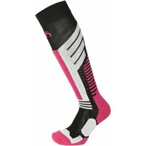 Mico Medium Weight Warm Control Ski Kids Sock - nero fucsia 36-38