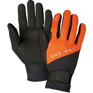 One Way XC Glove World Cup - asphalt grey/neon flame 12