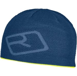 Ortovox Merino logo knit beanie - petrol blue uni