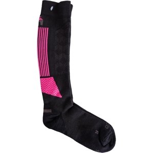 Mico Light weight kids M1 Ski socks - nero/fucsia fluo 30-32