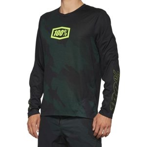 100% Airmatic Le Long Sleeve Jersey Black Camo XL