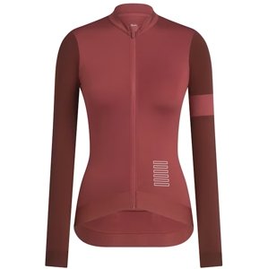 Rapha Women's Pro Team Long Sleeve Training Jersey - Deep Red / Rusty Red L