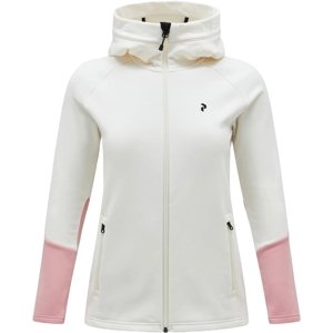 Peak Performance W Rider Zip Hood - vintage white/warm blush L