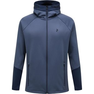 Peak Performance M Rider Zip Hood - ombre blue/orange dune/shallow XXL