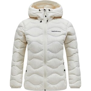 Peak Performance W Helium Down Hood Jacket - vintage white/warm blush L