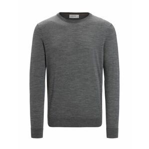 ICEBREAKER Mens Wilcox LS Sweater, Gritstone Heather velikost: M