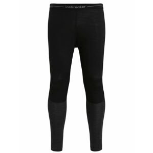 Pánské merino kalhoty ICEBREAKER Mens 125 ZoneKnit Leggings, Black/Jet Heather velikost: S