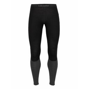 pánské spodky ICEBREAKER Mens ZoneKnit™ 200 Leggings, Black/Jet HTHR/Cb velikost: XL