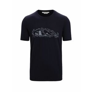 ICEBREAKER Mens Tech Lite II SS Tee Nature Sprint, Midnight Navy velikost: XL