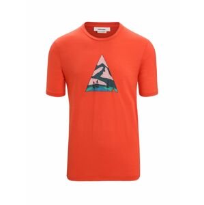 ICEBREAKER Mens Tech Lite II SS Tee Camping Grounds, Vibrant Earth velikost: S