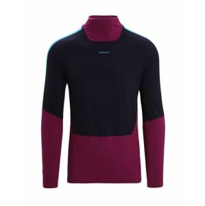 ICEBREAKER Mens 200 Sonebula LS High Neck, Go Berry/Midnight Navy velikost: S