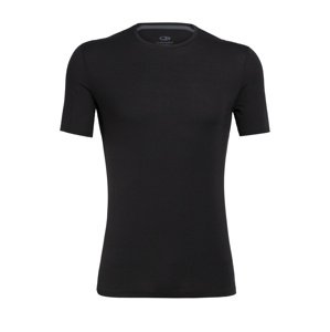 pánské merino triko krátký rukáv ICEBREAKER Mens Anatomica SS Crewe, Black velikost: XXL