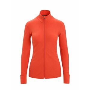 ICEBREAKER Wmns Descender LS Zip, Vibrant Earth velikost: S