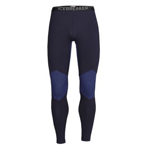 pánské merino spodky ICEBREAKER Mens 260 Zone Leggings, Midnight Navy/Royal Navy velikost: XXL