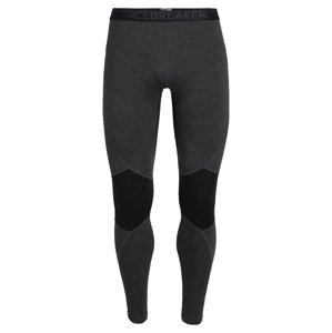 pánské merino spodky ICEBREAKER Mens 260 Zone Leggings, Jet Hthr/Black velikost: S