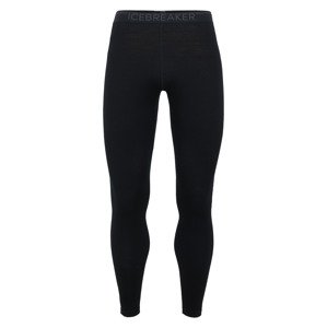 pánské merino spodky ICEBREAKER Mens 260 Tech Leggings w Fly, Black velikost: XXL