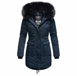 Dámská zimní dlouhá bunda/kabát Luluna Princess Navahoo - NAVY Velikost: XL