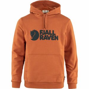 Pánská mikina s kapucí FJÄLLRÄVEN Logo Hoodie M, Terracotta Brown (vzorek) velikost: M