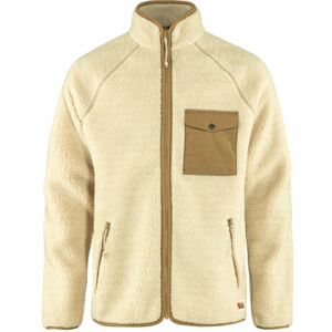 Pánská bunda FJÄLLRÄVEN Vardag Pile Fleece M, Chalk White (vzorek) velikost: M