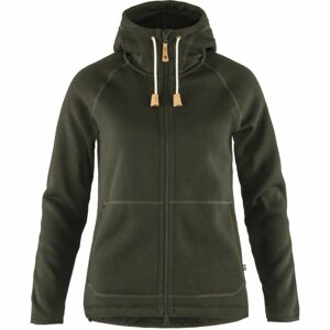 FJÄLLRÄVEN Övik Fleece Hoodie W, Deep Forest velikost: S