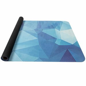 Karimatka YATE Yoga mat přírodní guma, vzor K, 4 mm - modrá krystal