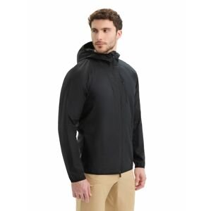 Pánská merino bunda ICEBREAKER Mens Shell+ Cotton Windbreaker, Black velikost: L