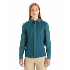 ICEBREAKER Mens Hike LS Top, Green Glory velikost: XL