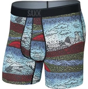 Saxx QUEST QDM BOXER BRIEF FLY elements-multi Velikost: M boxerky