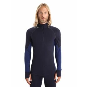 Pánské triko dlouhý rukáv  ICEBREAKER Mens 260 Zone LS Half Zip, Midnight Navy/Royal Navy velikost: M