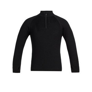 Dětské triko ICEBREAKER Kids 260 Tech LS Half Zip, Black velikost: 4