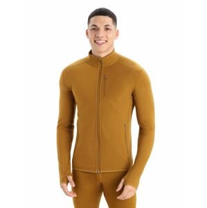 Pánská mikina, zip ICEBREAKER Mens Descender LS Zip, Clove velikost: S