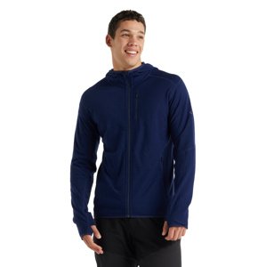 Pánská mikina ICEBREAKER Mens Descender LS Zip Hood, Royal Navy velikost: XL