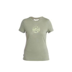 ICEBREAKER Wmns Merino 150 Tech Lite III SS Tee Camping Circle, Lichen velikost: XL