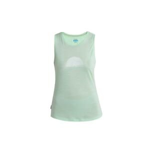 Dámské merino tílko ICEBREAKER Wmns Merino 125 Cool-Lite™ Sphere III Tank Summer Shine, Glass velikost: S