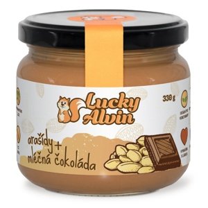 Lucky Alvin Arašídový krém s čokoládou 330 g - mléčná čokoláda