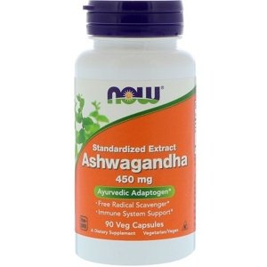 Now Foods Ashwagandha (Vitánie snodárná) 450 mg 90 kapslí