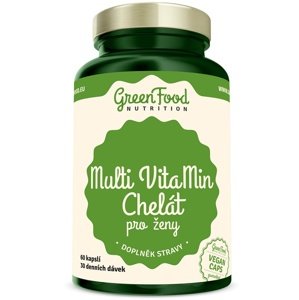 GreenFood Multi VitaMin Chelát pro ženy 90 kapslí
