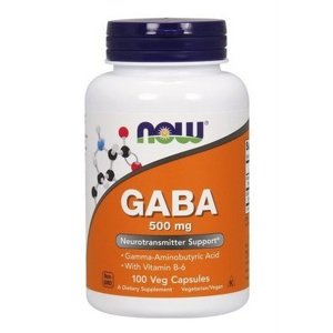 Now Foods Gaba 500 mg 100 rostlinných kapslí