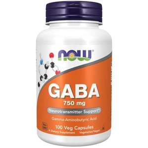 Now Foods Gaba 750 mg 100 rostlinných kapslí