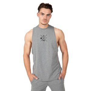 Gorilla Wear Pánské tílko Cisco Drop Armhole Tank Top Gray/Black - 2XL