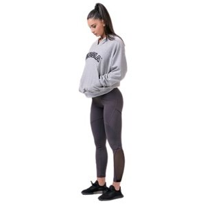 Nebbia Iconic Hero mikina s kapucí 581 light grey - L