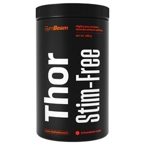 GymBeam Pre-Workout Thor Stim-free 420 g - jahoda/kiwi